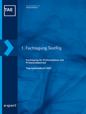 cover image of 1. Fachtagung für Prüfstandsbau und Prüfstandsbetrieb (TestRig)